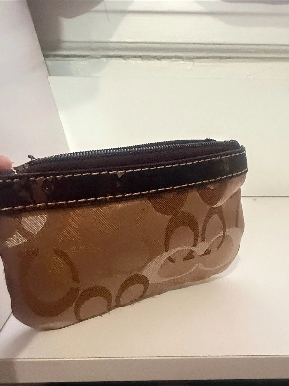 Brown & Black Cosmetic Pouch
